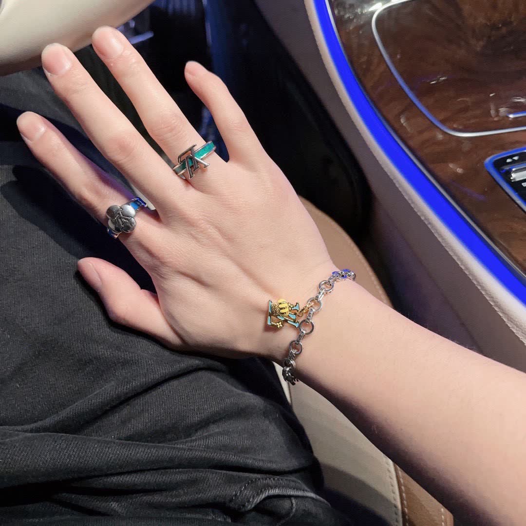 Louis Vuitton Silver Charm Bracelet